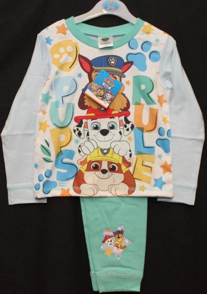PAW PATROL Boy's Pyjamas/ RUBBLE, CHASE & MARSHALL PJs Sizes 18 months-5 years