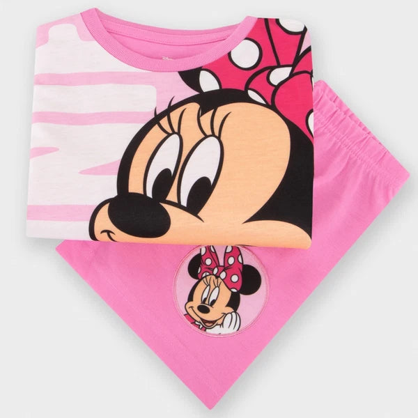 Disney Minnie Mouse Pyjamas | Disney Girls Pjs | Minnie Short Pyjamas
