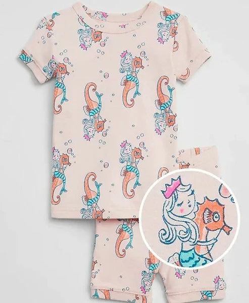 GAP BABY GIRL MERMAID PJ SLEEP SET PAJAMAS NWT 2T 3T 4T N5 NNN