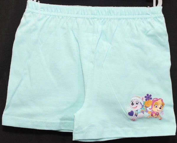 PAW PATROL Girls Pink & Mint Short Pyjamas/ Summer/ Shorty PJs Sizes 1.5-5 Years