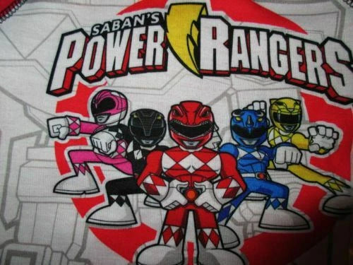 Komar Kids Boy's Power Rangers Pajamas 3-Piece Sleepwear Set - 2T or 3T