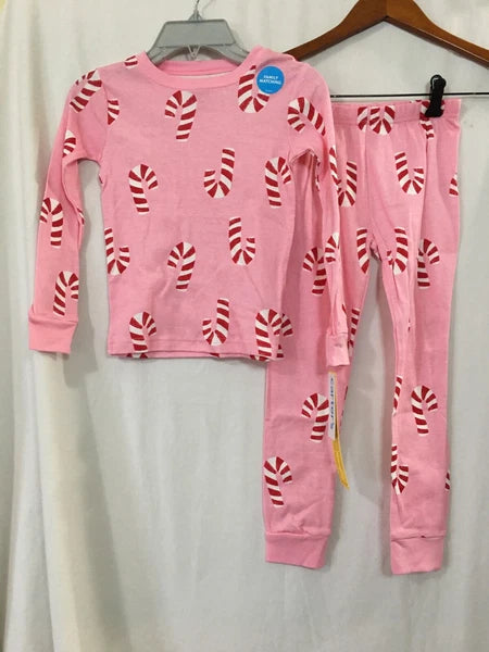 NWT Carter's  Pink Candy Cane Pajamas Set Toddler Cotton Christmas many sizes