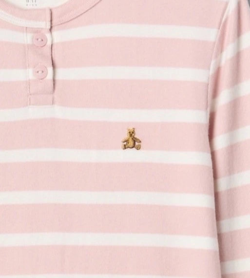 NWT Gap Kids Girls Pajamas SuperCozy pink stripe recycled  u pick size   $44.95