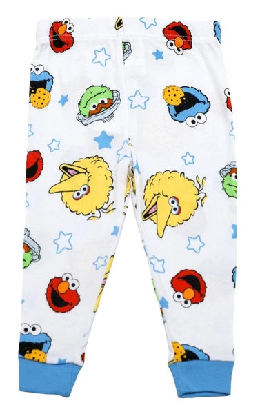 Sesame Street Elmo Pajamas for Toddlers, 4 Piece Cotton Elmo Pjs for Boys,...