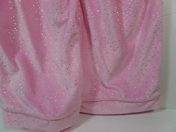New Girl's 2 Pc Pink Soft Mink Pajamas w/ Silver Foil Dots, Sz 2T, 3T