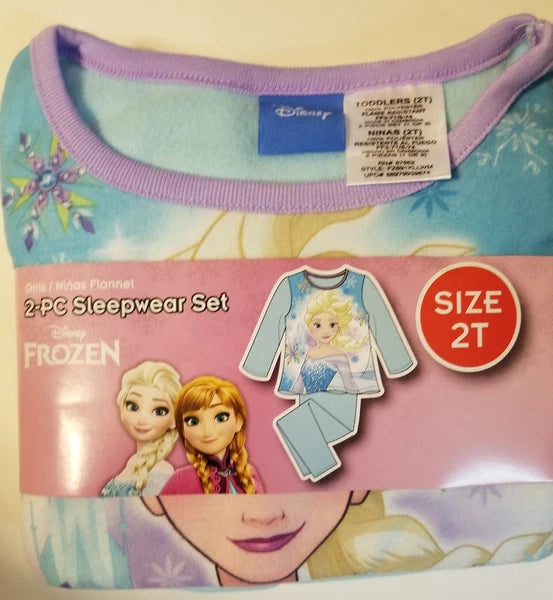 Disney Toddler Girls 2pc Pajama Set Fozen Elsa Sizes 2T NWT