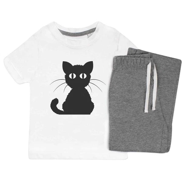 'Black Cat' Kids Nightwear / Pyjama Set (KP016285)
