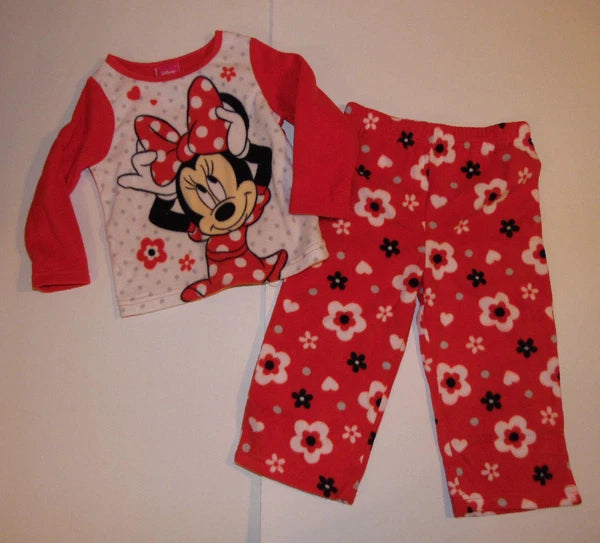 Disney Minnie Mouse  Toddler Girls 2pc Pajama Set  Size 2T  NWT