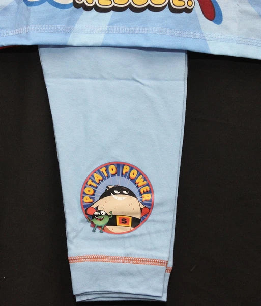 SUPERTATO Boys Pyjamas/ Orange & Blue Long-Sleeved PJs Sizes 18 Months-5 Years