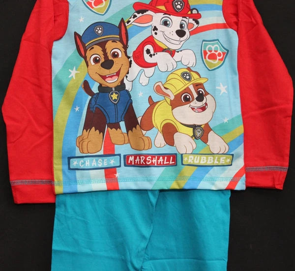 PAW PATROL Boy's Pyjamas/ RUBBLE, CHASE & MARSHALL PJs Sizes 18 months-5 years