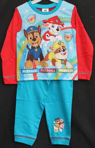 PAW PATROL Boy's Pyjamas/ RUBBLE, CHASE & MARSHALL PJs Sizes 18 months-5 years