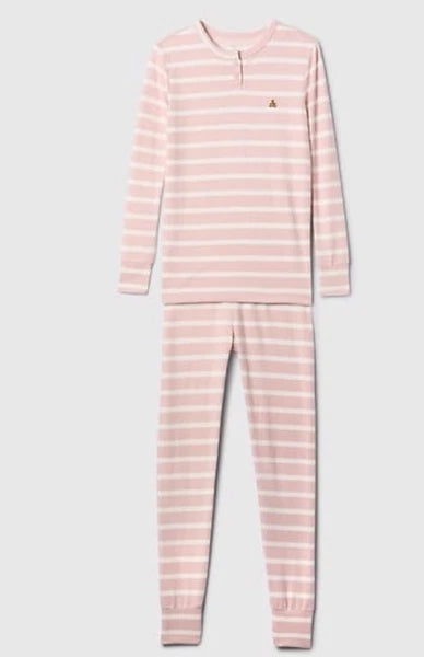 NWT Gap Kids Girls Pajamas SuperCozy pink stripe recycled  u pick size   $44.95
