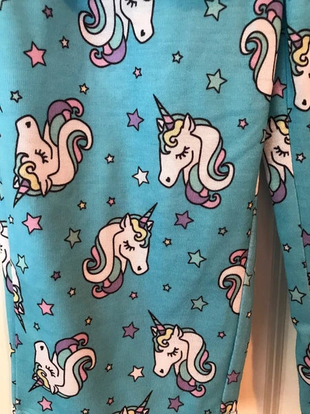 NWT Girl's UNICORN Pajamas PJ Robe 3 piece Set Dreamlife Pink Blue 2T 3T 4 Star